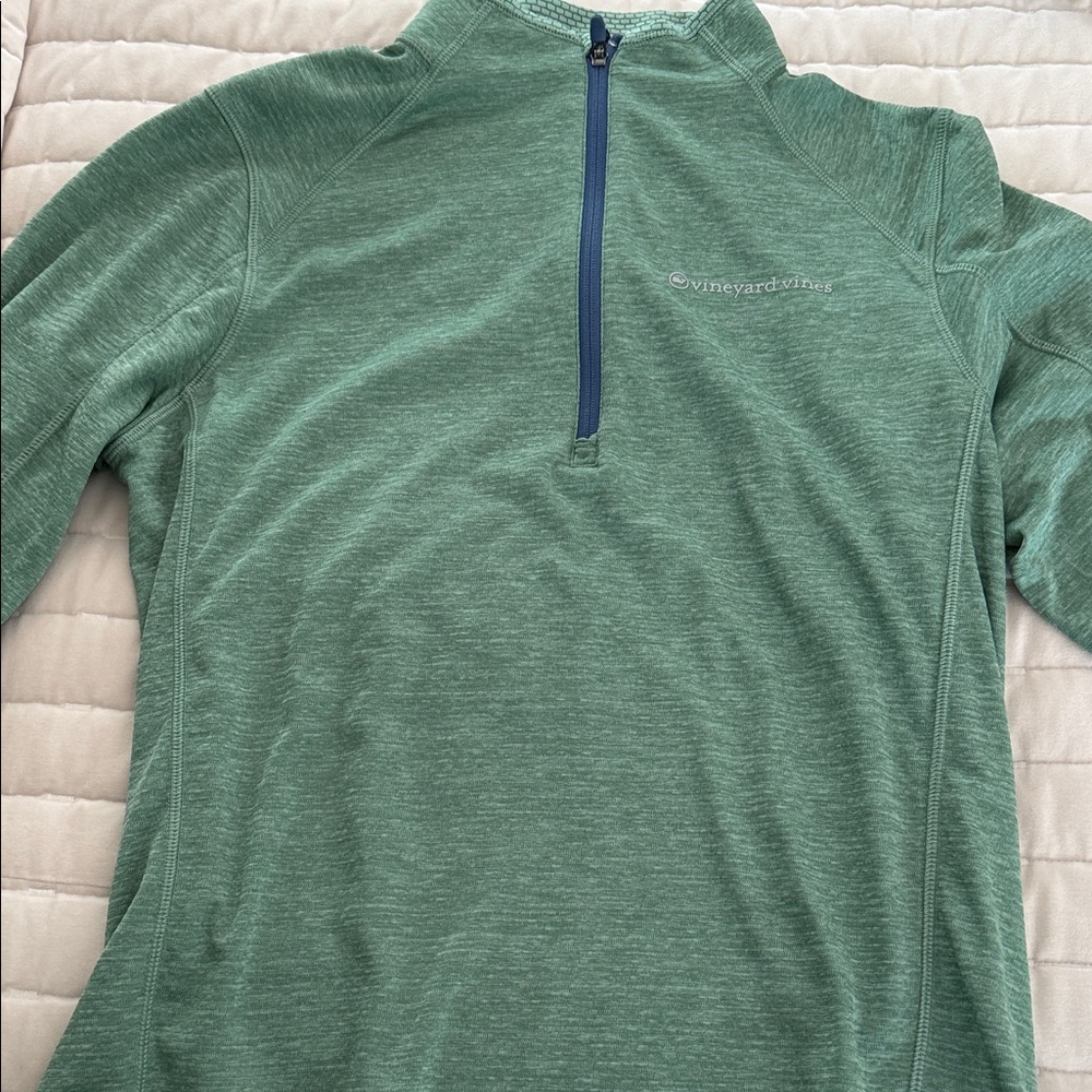 Vineyard Vines Heathered Green Pullover